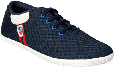 

Drivn Ankle Length Casual Canvas Shoes For Men(Blue, White