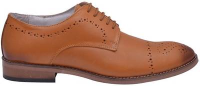Hirel's Geniune Leather Cap Toe Derby Lace Up