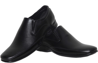 Azzaro Black Bruno Slip On Shoes For Men(Black
