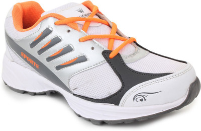 

Touchwood Viber White/Grey Sports Running Shoes For Men(White, Grey