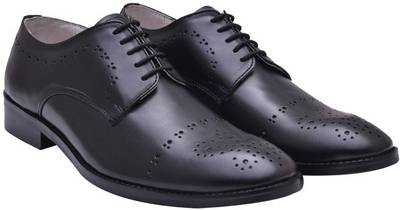 Hirel's Geniune Leather Cap Toe Derby Lace Up