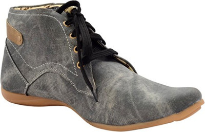 

Smoky Black Denim Men Casuals Shoes For Men(Grey