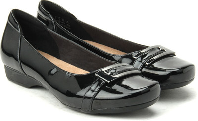 

Clarks Blanche West Black Pat Slip on For Women(Black