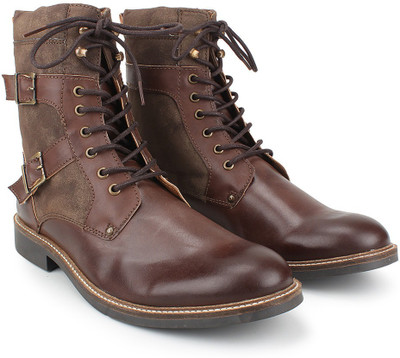 

Knotty Derby Burbage Biker Corporate Casuals For Men(Brown