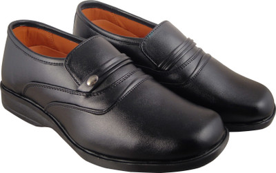 

Action Synergy Men's P1302 Black Formal Slip On For Men(Black