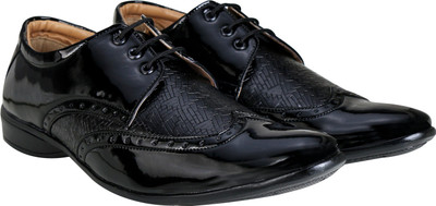 

Beonza Designer Brogue Lace Up For Men(Black