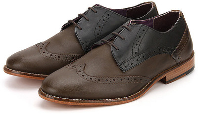 

Arden RedField Brogue Lace Up Shoes For Men(Brown, Black