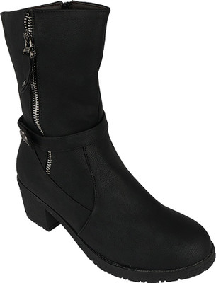 

Pink Fever Boots For Women(Black