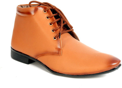 

World Walker High Ankle Boot Corporate Casuals For Men(Brown, Tan