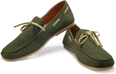

FUNK Rugger Green Boat Shoes For Men(Green)