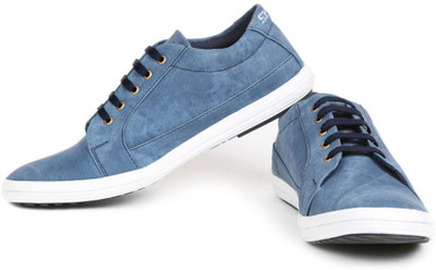 

Red Rose Canvas Shoes For Men(Blue), Denim blue