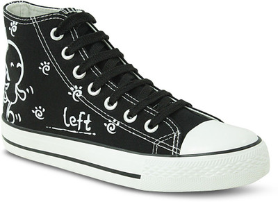 

Get Glamr Designer Lace Ups Canvas Shoes For Men(Black