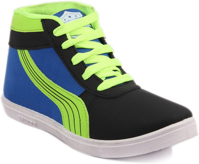 

RockSoft Blue Canvas Shoes For Men(Black, Blue