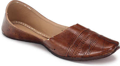 

Paduki Ethnic Footwear Mojaris For Men(Brown
