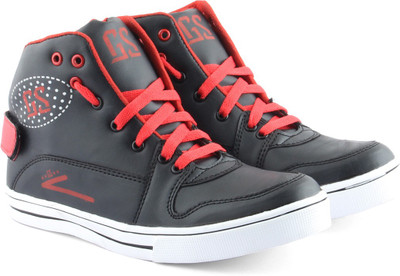 

Golden Sparrow High Ankle Casuals For Men(Black)