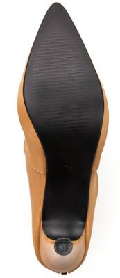 Marc Loire Marc Loire Women's Solid Beige and Brown Zipper Heels ...