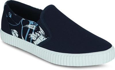 

Get Glamr Printed Slip-on Slip On Sneakers For Men(Blue)