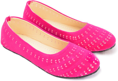 

Myra Cutwork Bellies For Women(Pink)