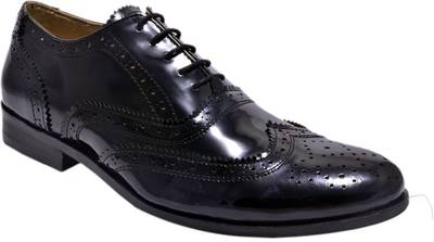 Hirel's Mens Leather Brogues Lace Up Shoes