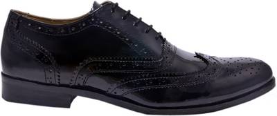 Hirel's Mens Leather Brogues Lace Up Shoes