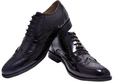 Hirel's Mens Leather Brogues Lace Up Shoes
