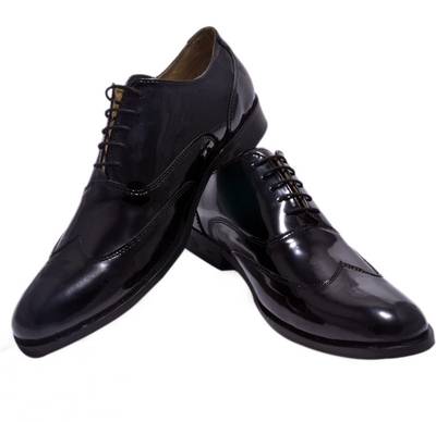 Hirel's Mens Leather Brogues Lace Up Shoes