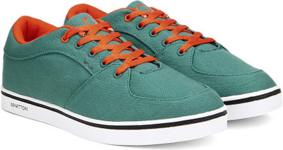 

United Colors of Benetton 16A8CORE1001I Canvas Sneakers For Men(Green, 901