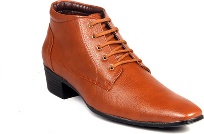 

Bxxy Height Increasing Corporate Casual Lace Up Lace Up For Men(Tan