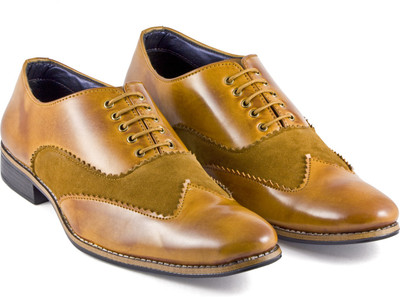 

DeVEE Arabian Style Correspondant Tan Corporate Casuals For Men(Tan