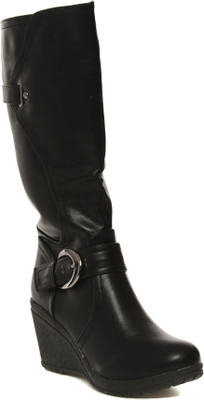 

Flat n Heels Boots For Women(Black)