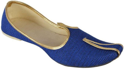 

Pahnawa Mojaris For Men(Blue, Gold