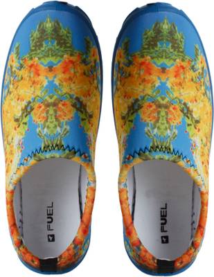 Fuel Women's Girls Blue Flower Printed Bellies, Casuals, Outdoors
