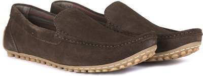 

WROGN Genuine Leather Loafers For Men(Brown, T.morro
