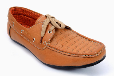 

Allenson Blue Berry Boat Shoes For Men(Tan