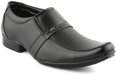 

Dox Dox Men's Black Formal shoes Slip On For Men(Black)