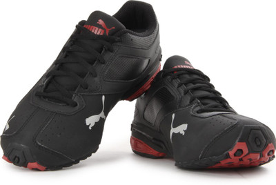 

Puma Tazon 6 DP Running Shoes For Men(Black, Black-high risk red-puma silver