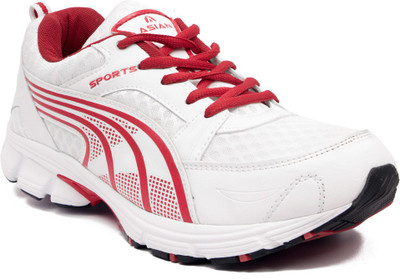 

Asian Running Shoes For Men(White, Red