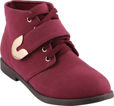 

Go India Store Boots For Women(Maroon