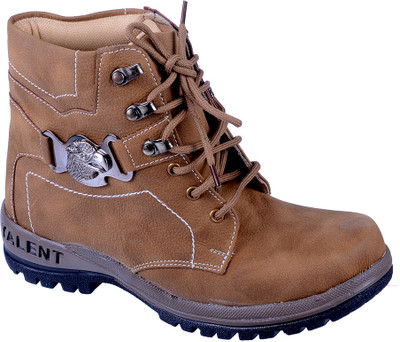 

Porcupine Laced Boots For Men(Brown)