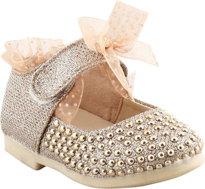 

Glinchy Gold Synthetic Comfortable Party Wear Embellished Bellies For Women(Gold