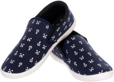 

Per Te Solo Major Iii Casual Slip On Navy Canvas Shoes For Men(Navy