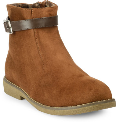 

Flat n Heels Boots For Women(Tan