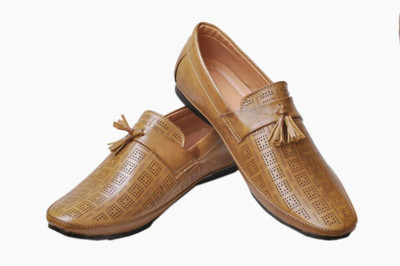 

Candey Shoes Loafers For Men(Tan, Chicku