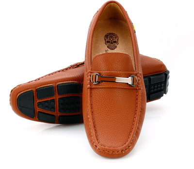 

Froskie Casual Smart Party Wear Loafers Loafers For Men(Tan, Camel