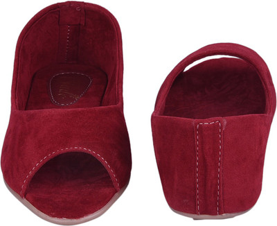 

Jade Peeptoe Bellies For Women(Maroon