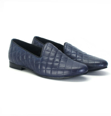 

Bare Skin Navy Blue Leather Casual Shoes For Men(Navy