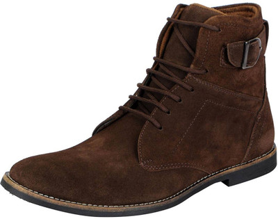 

FAUSTO High Ankle Boots For Men(Brown