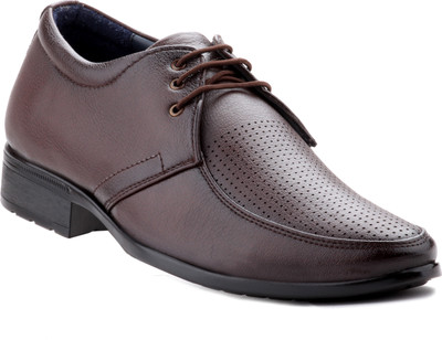 

Zebra Men's 100% Pure Synthetic Leather Brown Derby Formal Lace Up For Men(Brown