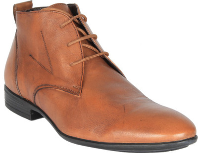 

Salt N Pepper 14-235 Koop Brown Mid Ankle Boots Casual Shoes For Men(Brown