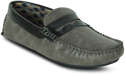 

Get Glamr Color Block Loafers For Men(Grey)